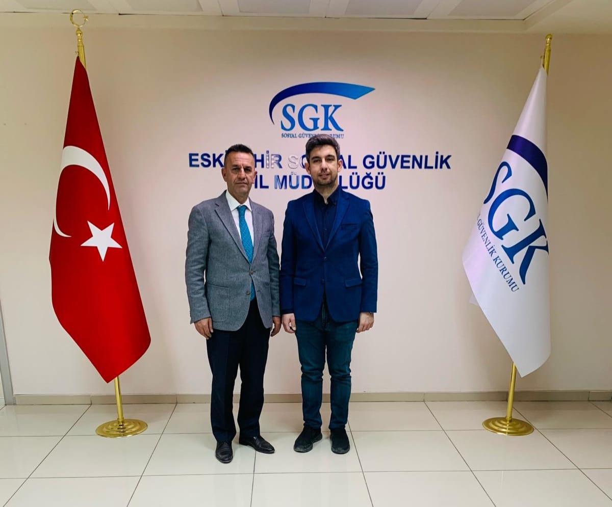 Eskişehir Türk Hava Kurumu, SGK İl Müdürlüğü'ne nezaket ziyareti gerçekleştirdi.