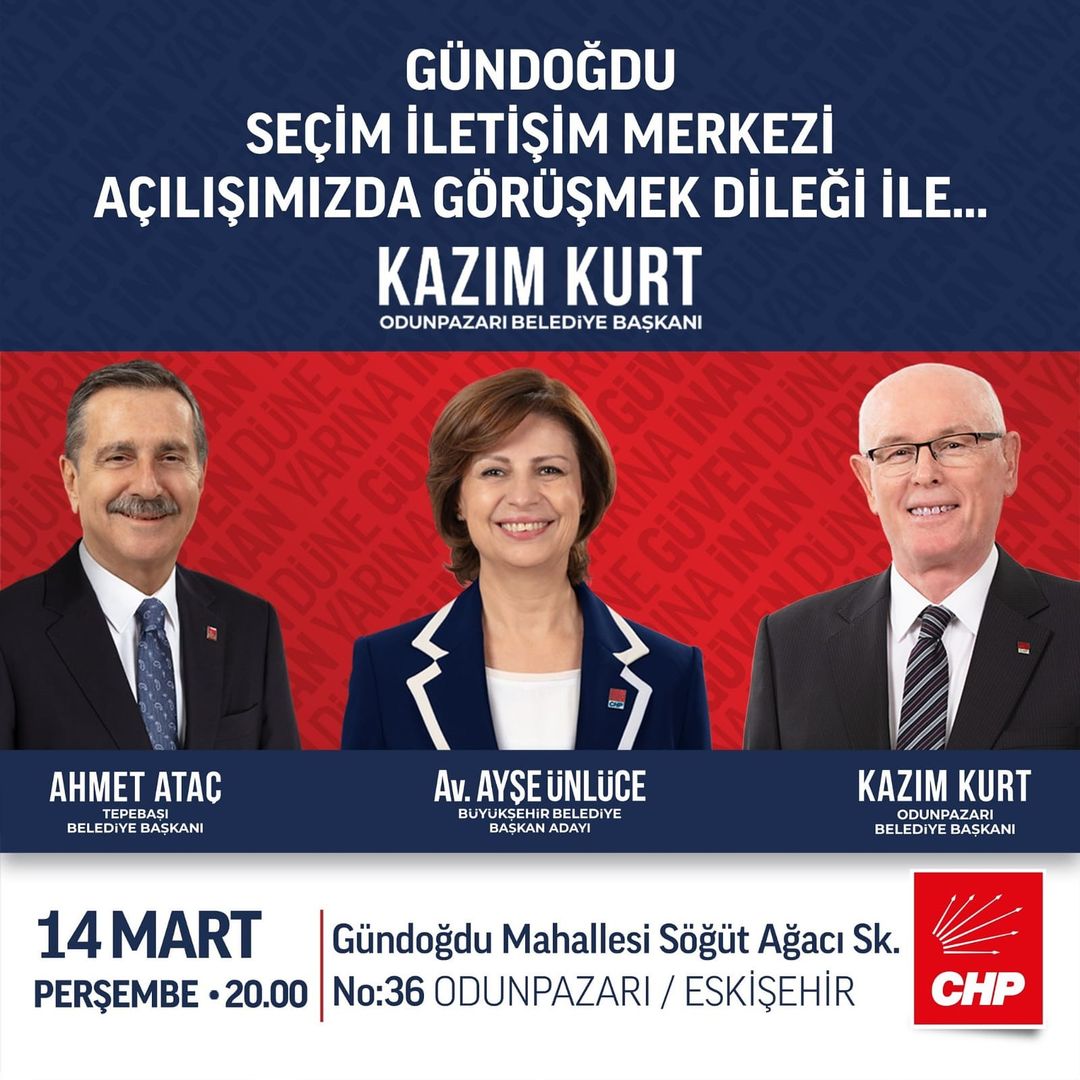 CHP, Eskişehir'de Yeni İletişim Merkezinin Açılışını Duyurdu