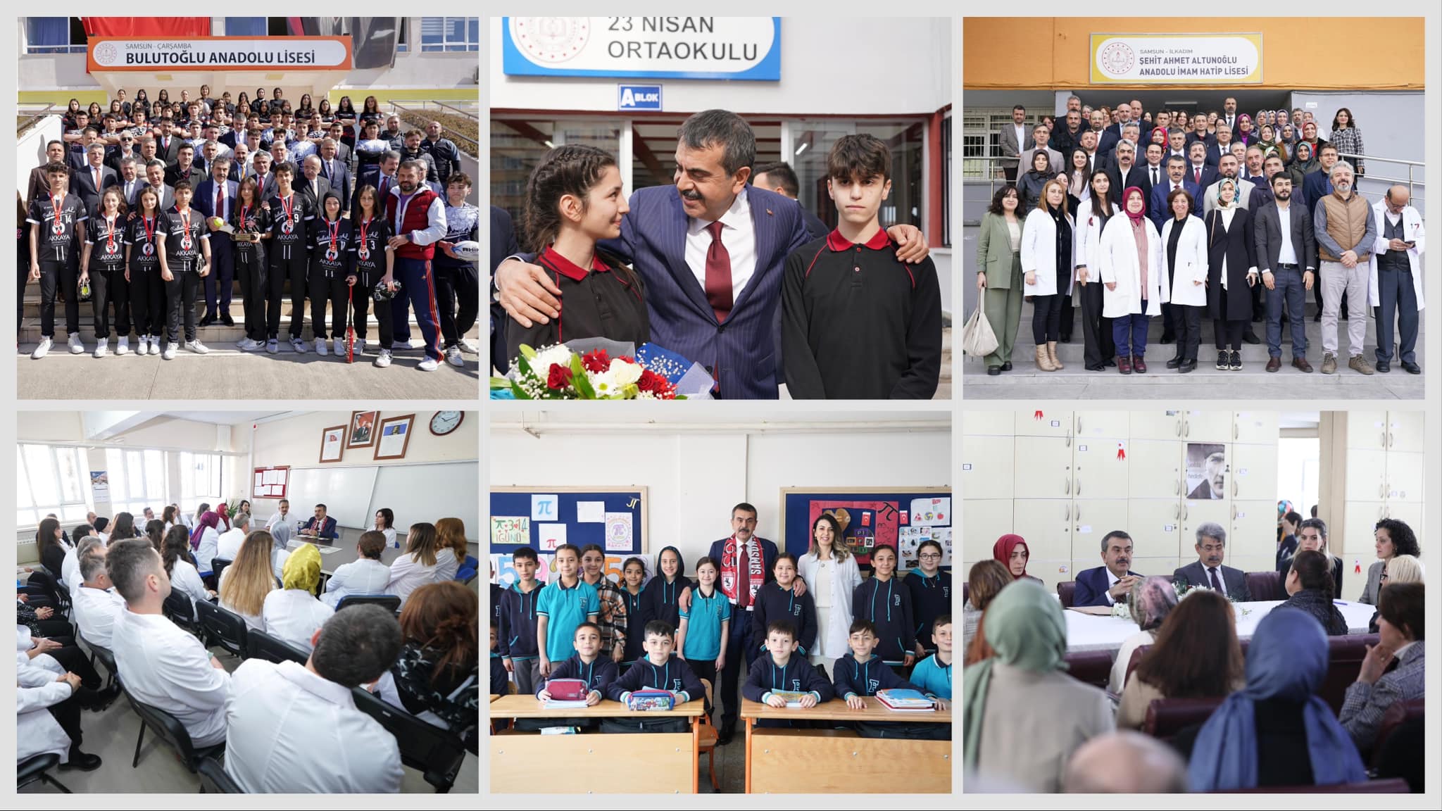 Milli Eğitim Bakanı Yusuf Tekin, Samsun'daki okulları ziyaret etti ve eğitimde kaliteyi artırmak amacıyla öğretmen ve öğrencilerle bir araya geldi.