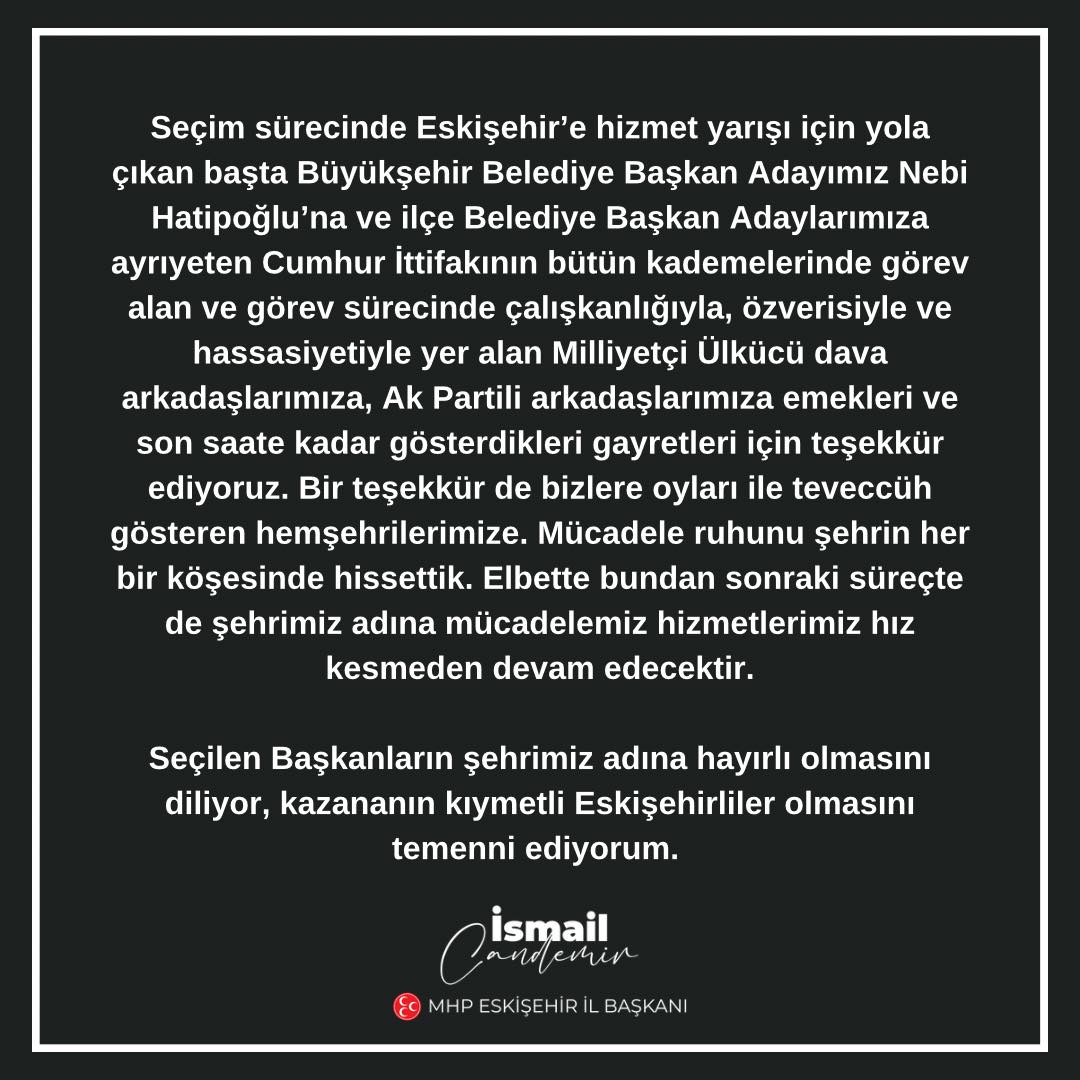 MHP Eskişehir İl Başkanlığı, Halkın Desteğiyle Çalışmalarını Sürdürüyor