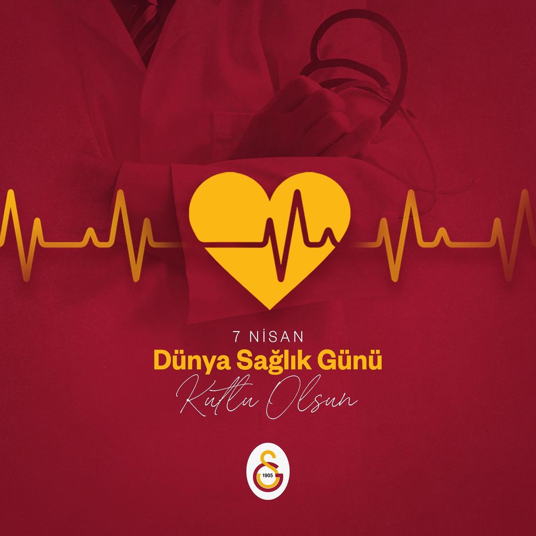 Galatasaray, Dünya Sağlık Günü'nde Sağlık İçin Eşit Şans vurgusu yaparak toplumun sağlık konusundaki çabalarını destekliyor