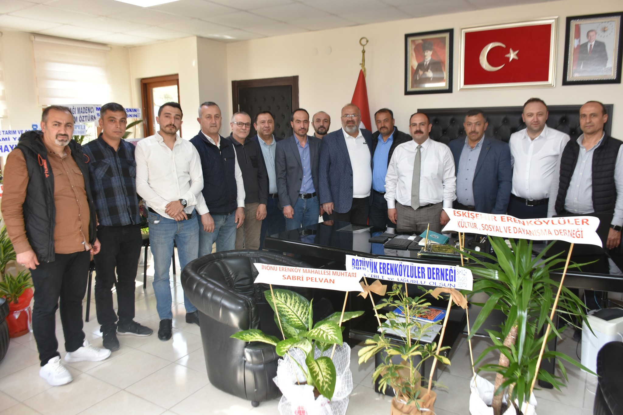 İnönü Belediye Başkanı Serhat Hamamcı, Yerel Yöneticiler ve Sivil Toplum Kuruluşları Tarafından Ziyaret Edildi