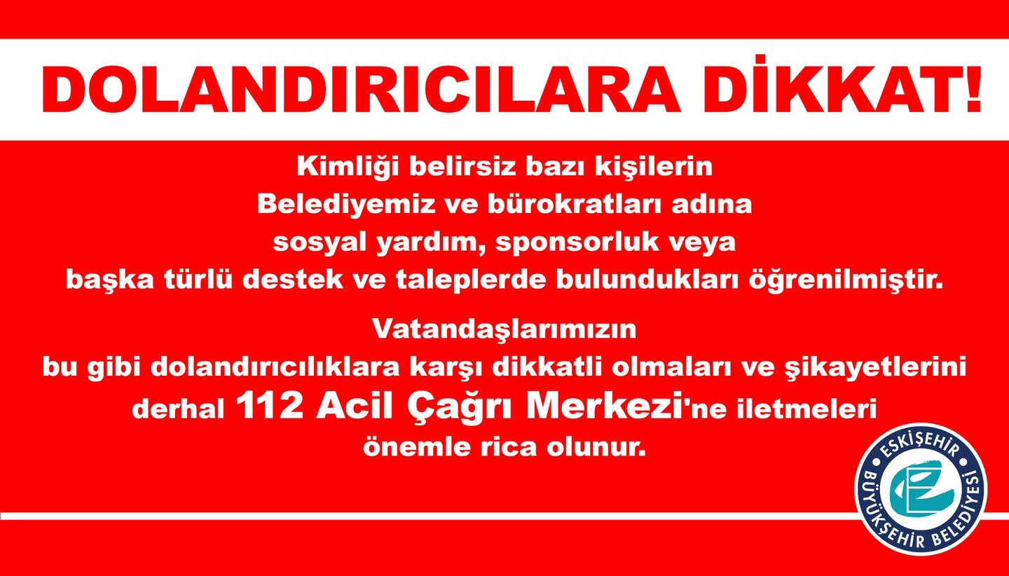 Eskişehir'de Belediye Yetkililerinin Adını Kullanarak Dolandırıcılık!