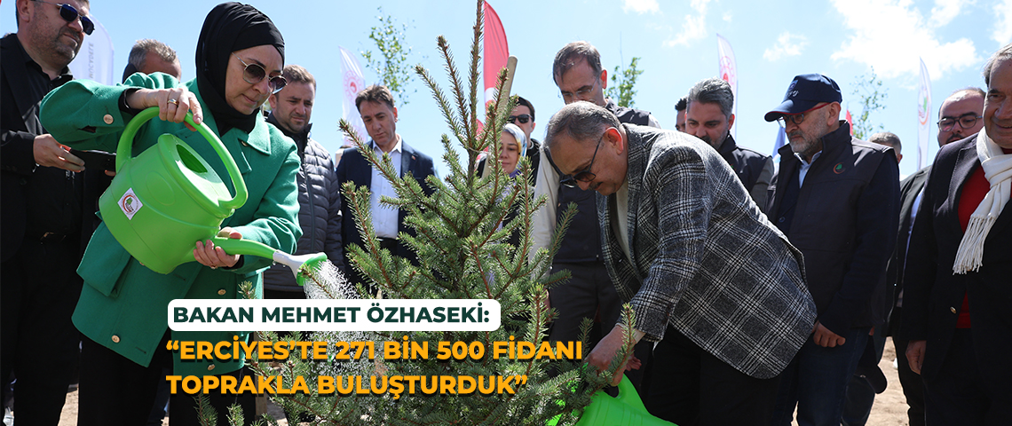 Erciyes Dağı'nda Yapılan Ağaçlandırma Töreninde Binlerce Fidan Toprakla Buluştu