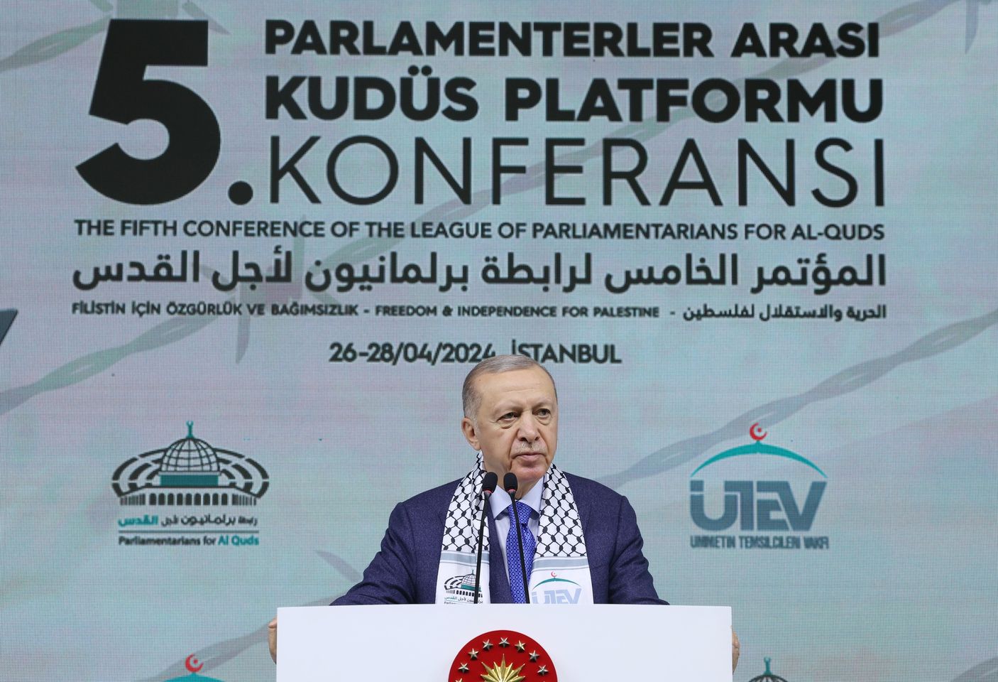 Cumhurbaşkanı Recep Tayyip Erdoğan'ın Uluslararası Bir Konferansa Katılımı