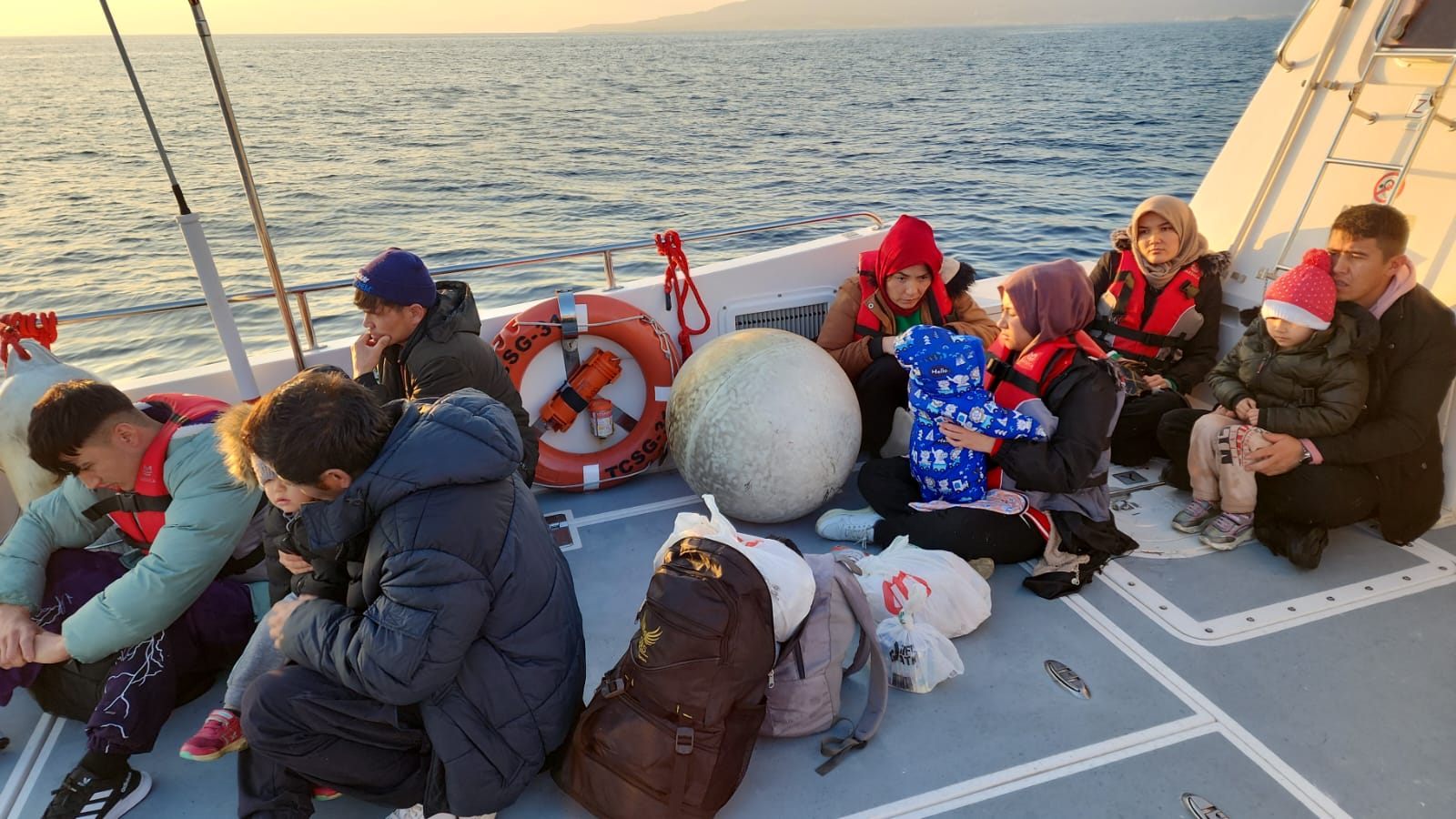 Bodrum'da Sahil Güvenlik ekipleri 10 düzensiz göçmeni yakaladı