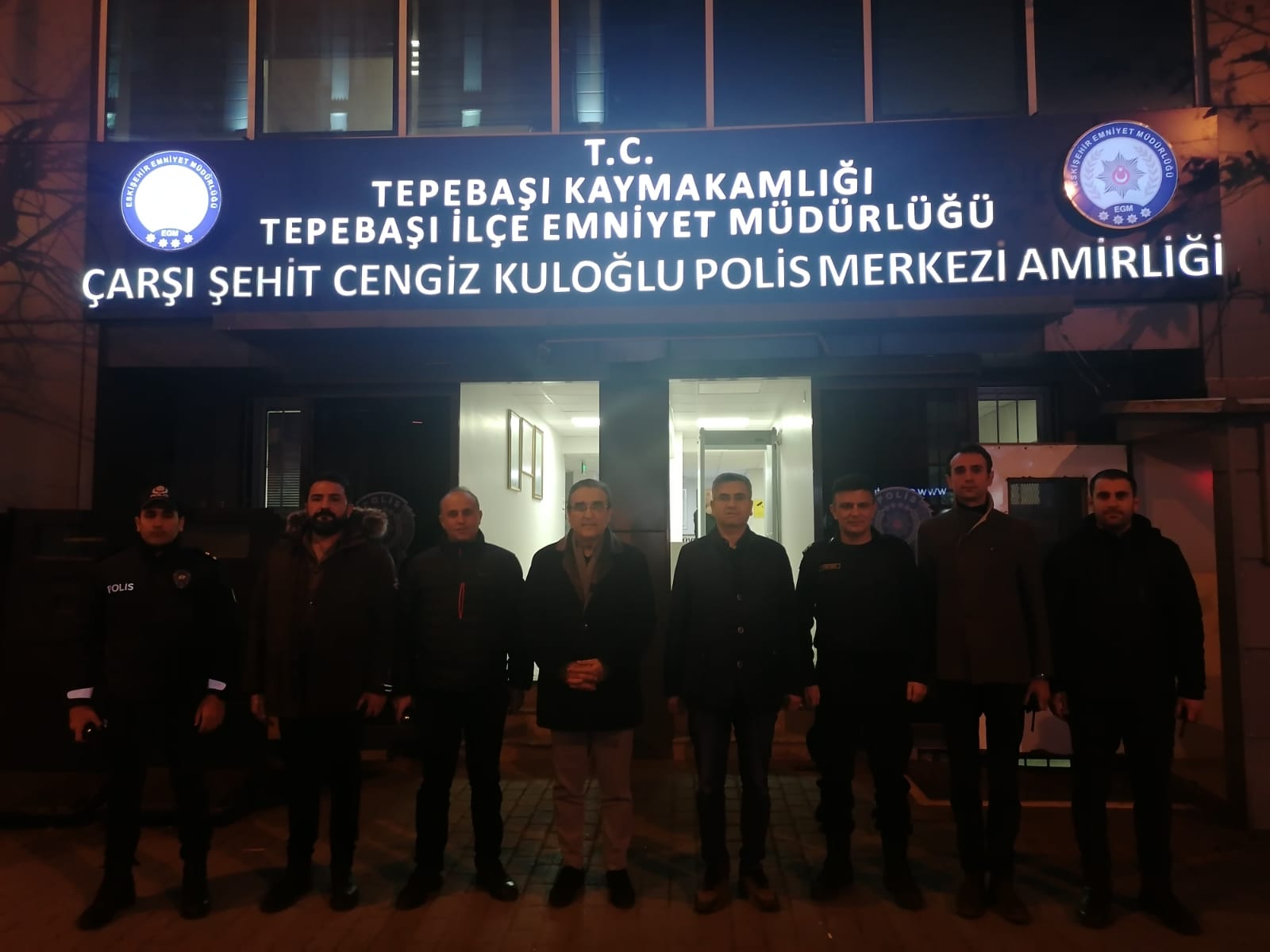 Tepebaşı Kaymakamı Polis Merkezi'ni Ziyaret Etti!