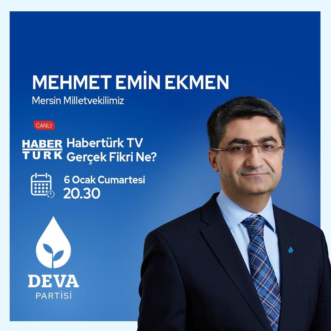 Deva Partisi Milletvekili Mehmet Emin Ekmen, 