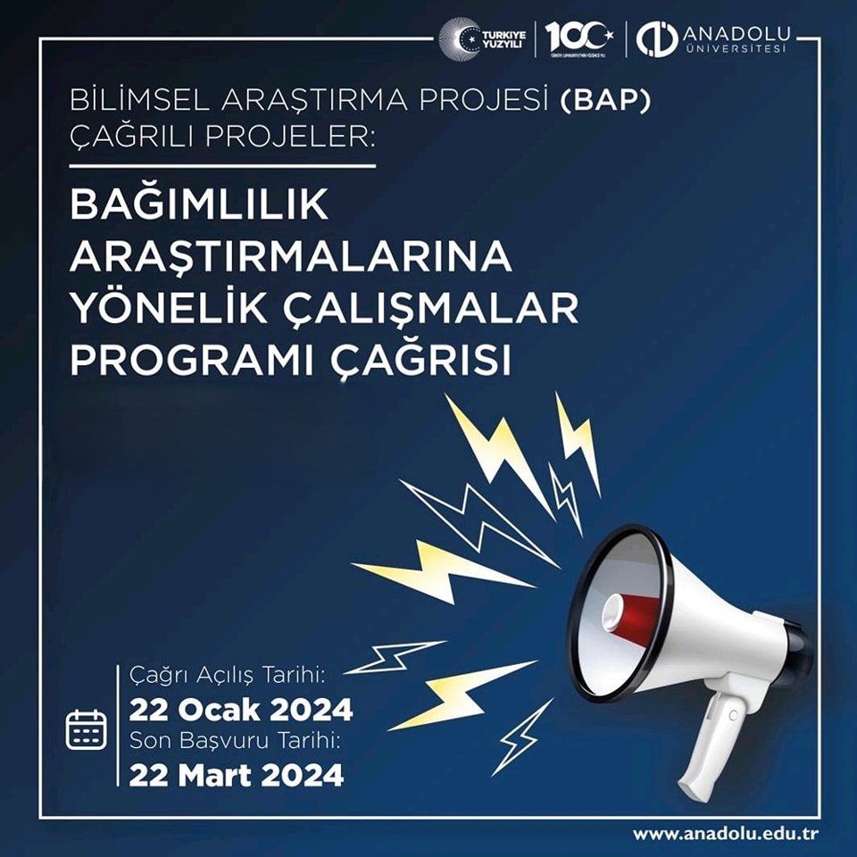 Anadolu Üniversitesi, Bağımlılık Araştırmalarına Yönelik Çalışmalar Programı başlattı