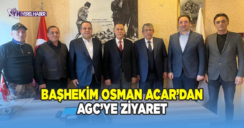 Afyonkarahisar Devlet Hastanesi Başhekimi Osman Acar, Afyon Gazeteciler Cemiyeti’ni ziyaret etti