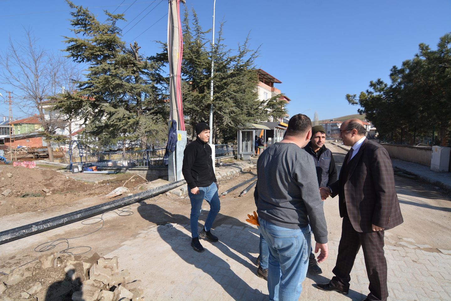 Sandıklı'da Altyapı ve Ulaşım Projeleri Tamamlanma Aşamasında