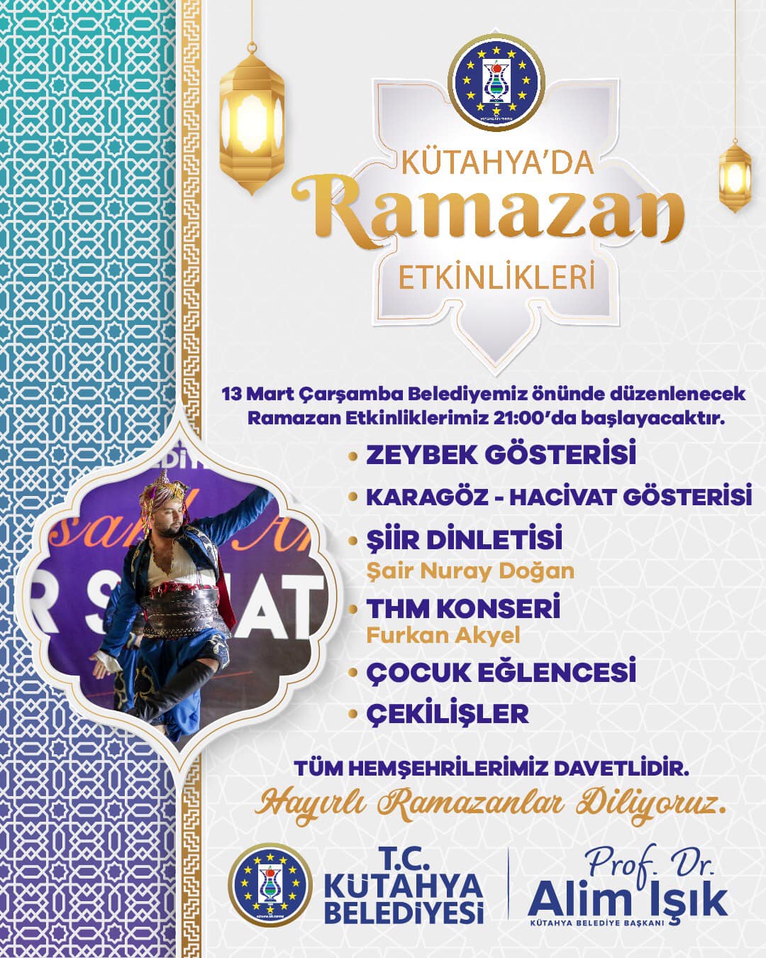 Kütahya'da Ramazan Etkinlikleri Şehri Aydınlatacak