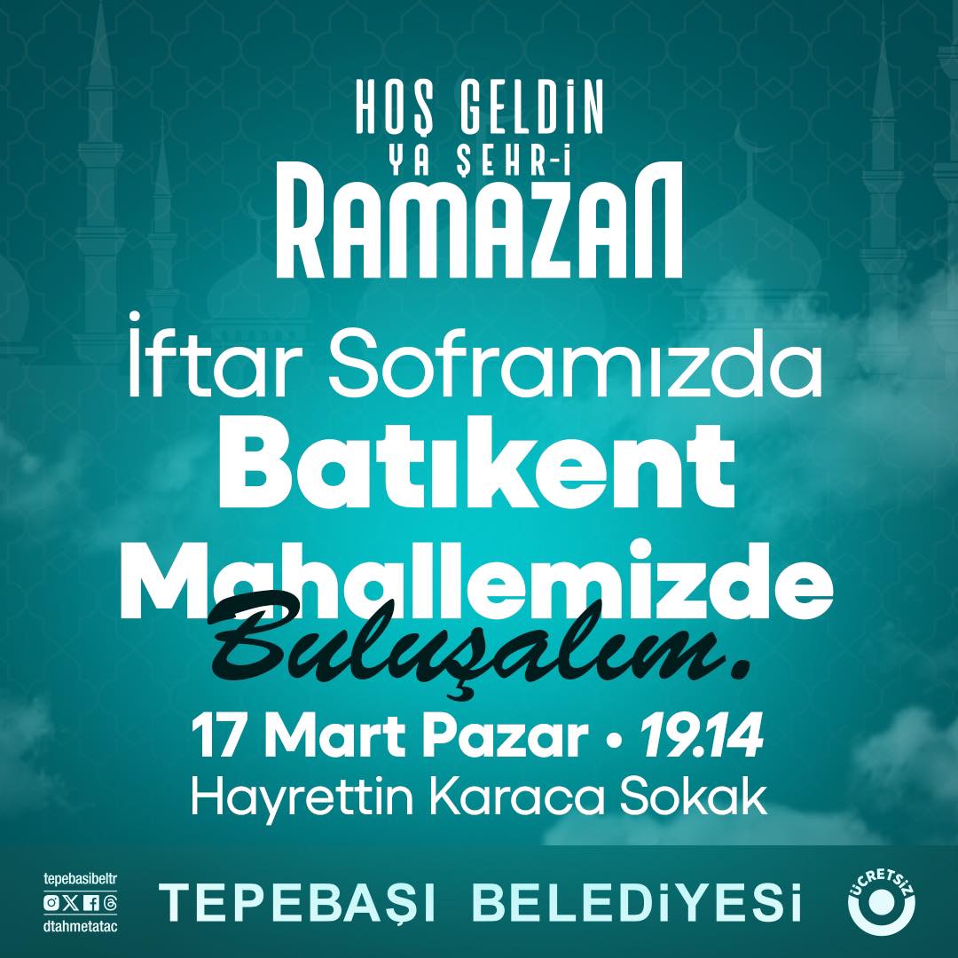 Tepebaşı'nın Batıkent Mahallesi, İftar Sofralarının Adresi Oluyor