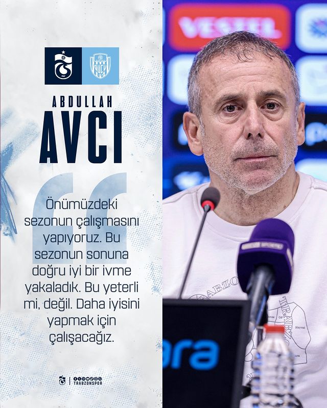 Trabzonspor Teknik Direktörü Abdullah Avcı'dan Sezon Sonu Değerlendirmesi