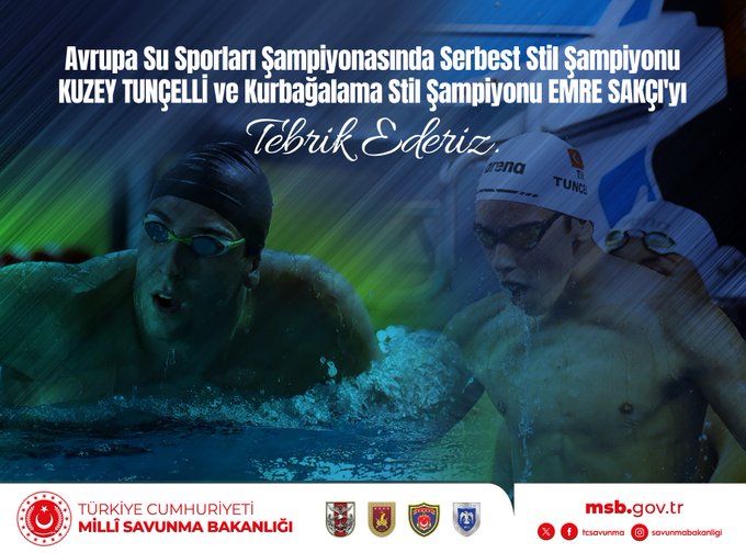Avrupa Su Sporları Şampiyonası'nda Türk Millî Yüzücülerinden Büyük Başarı