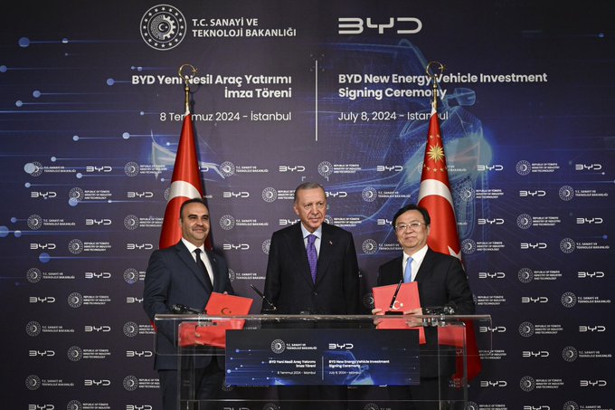Çinli BYD Firması Türkiye'yi Yatırım Yeri Olarak Seçti