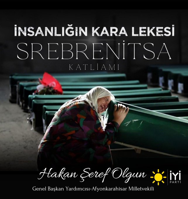IYI Parti Milletvekili Hakan Seref Olgun, Srebrenitsa Soykirimi'ni Anma Konusmasi Yapti