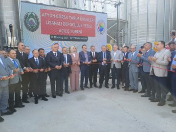 Afyonkarahisar'da Tarım Ürünleri Lisanslı Depoculuk Tesisi Açıldı