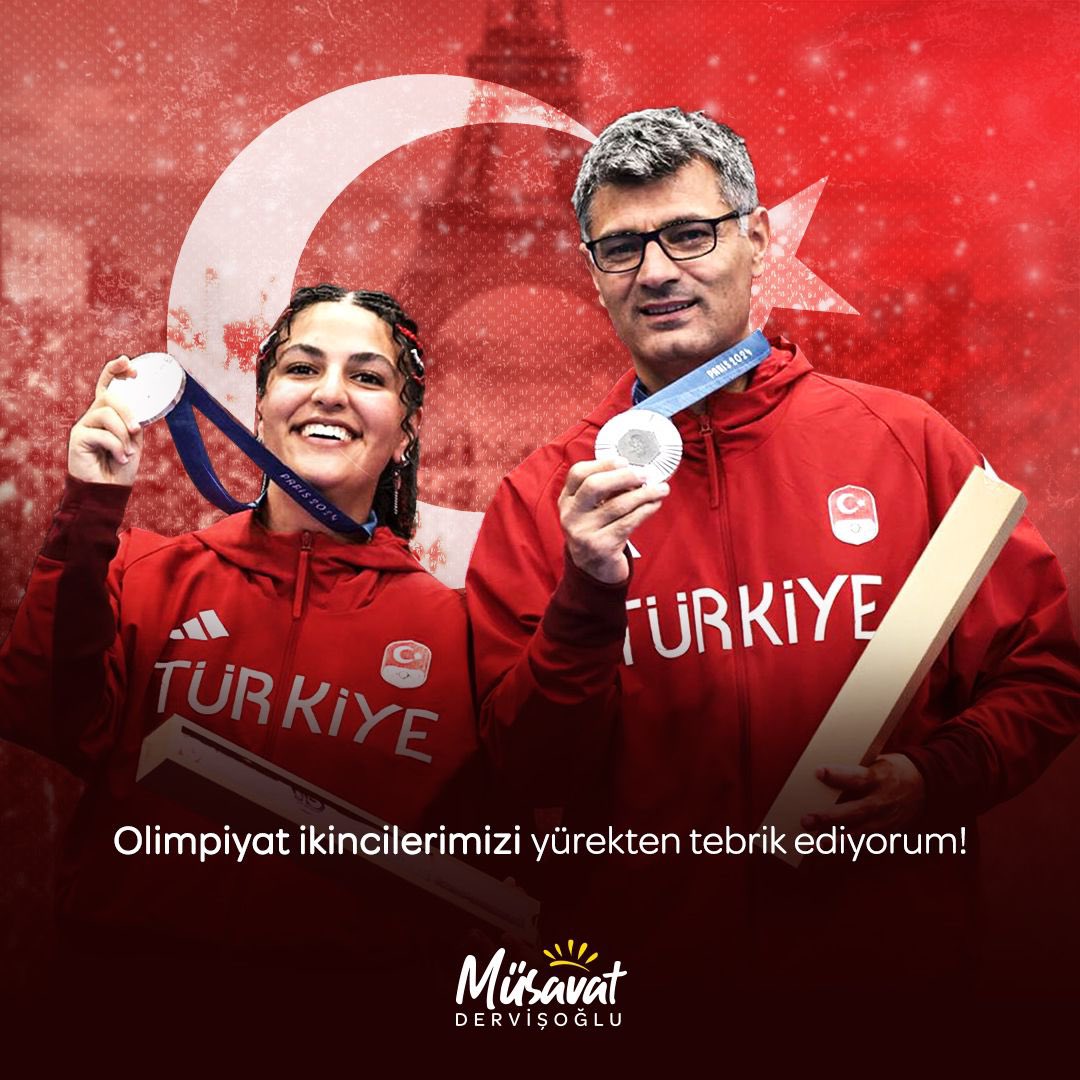 İYİ Parti Genel Başkanı Müsavat Dervişoğlu, Paris 2024 Olimpiyat Oyunları'ndaki Başarılı Performanstan Dolayı Tenisçileri Tebrik Etti