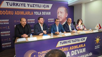 Ak Parti Milletvekili Fatih Dönmez, Odunpazarı İlçe Başkanı Engin Vural'ı Ziyaret Etti