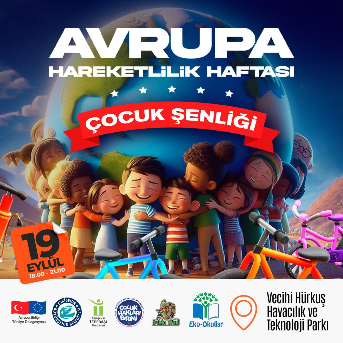 Çocuklar Sürdürülebilir Ulaşım ve Çevresel Farkındalık Şenliğine Davet Ediliyor