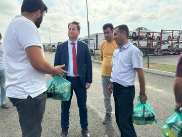 TIR Şoförleri için Magaramkent'te Yapılan Ziyaret