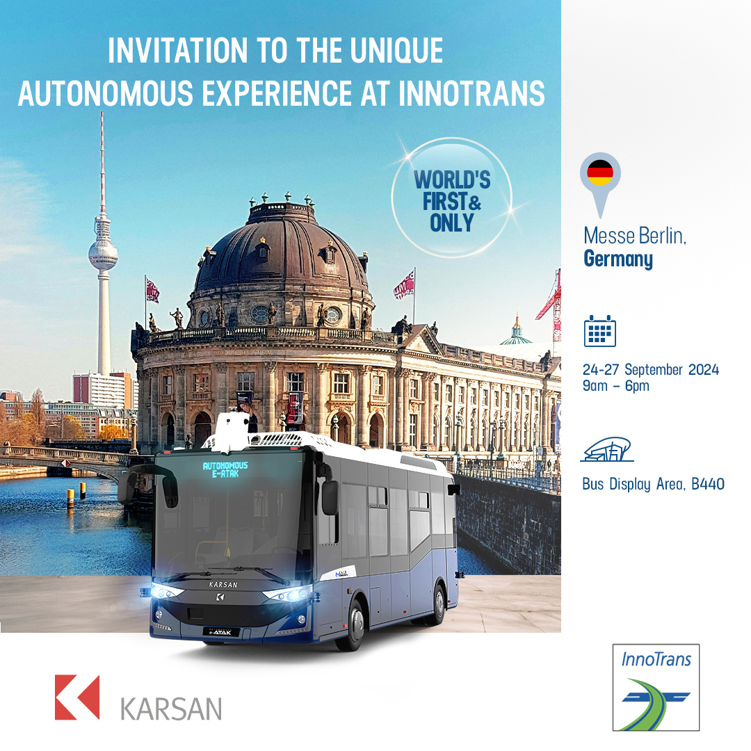 Karsan, İlk Otonom Otobüsünü InnoTrans Fuarında Tanıtacak!