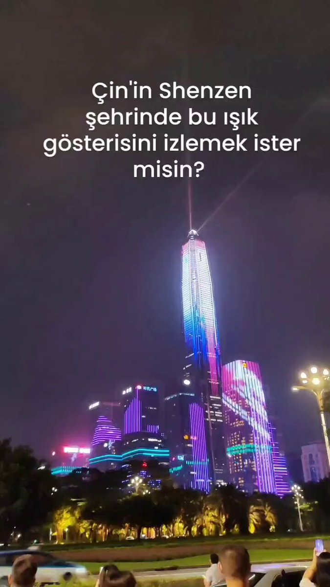 Shenzhen'de Teknolojik Işık Gösterileri