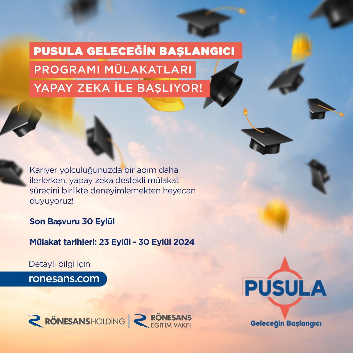 Pusula Geleceğin Başlangıcı Programı Mülakatları Başlıyor