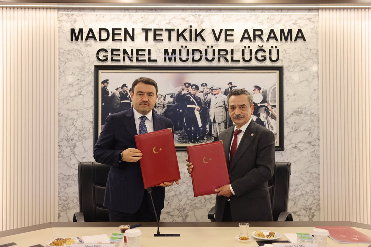 Maden Tetkik ve Arama Genel Müdürlüğü (MTA) ile Kütahya Simav Tabi Kaynaklar ve Enerji Yatırımları (TDİ) Arasında Jeotermal Kaynakların Kullanımı İçin İş Birliği Anlaşması İmzalandı