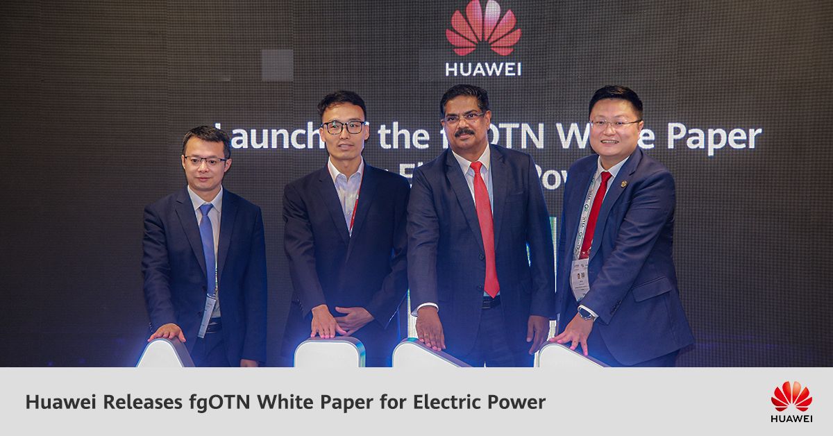 Huawei, 2024 GITEX GLOBAL'de fgOTN Beyaz Kağıdı ile Elektrik Gücü İçin Dijital Dönüşüm Çözümleri Sunuyor