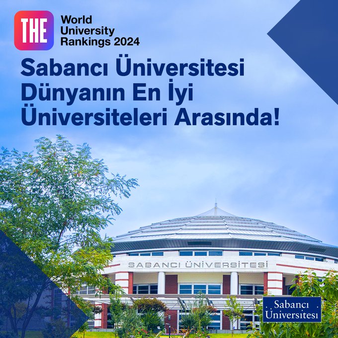 Sabancı Üniversitesi, Times Higher Education 2025 Dünya Üniversiteler Sıralaması'nda 351-400 aralığında yer aldı