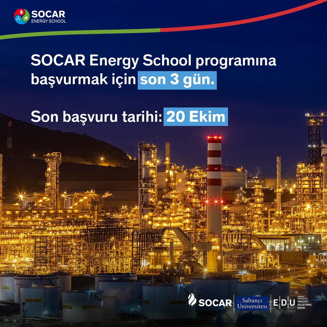 SOCAR Energy School Enerji Sertifika Programı Başvuruları Devam Ediyor