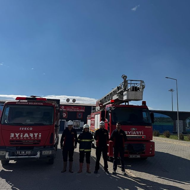 Bolvadin Kapalı Ceza İnfaz Kurumunda Yangın Tatbikatı Düzenlendi