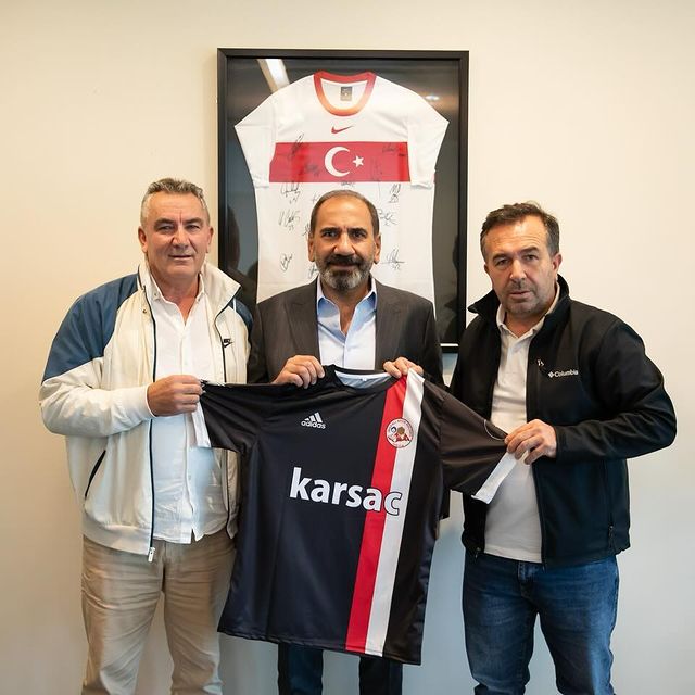 İmranlıspor Kulübü Başkanı Adnan Avcı, Türkiye Futbol Federasyonu 1. Başkan Vekili Mecnun Otyakmaz İle Bir Araya Geldi