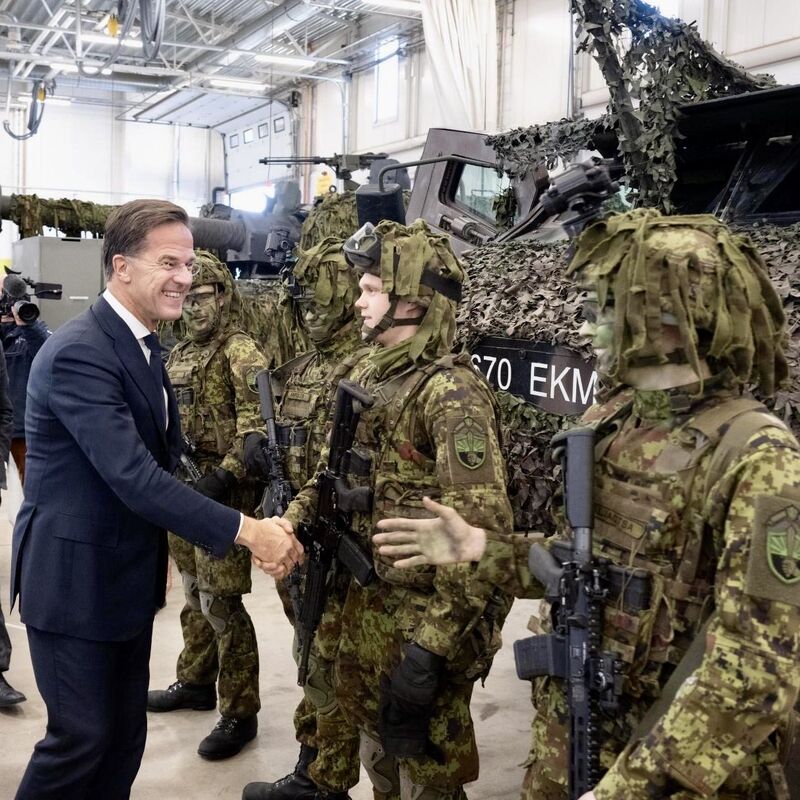 Estonya'da NATO Genel Sekreteri Mark Rutte'nin Ziyareti