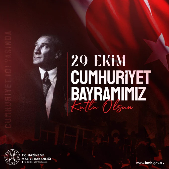 29 Ekim Cumhuriyet Bayramı Kutlu Olsun!