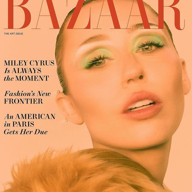 Miley Cyrus Harper's Bazaar Dergisi Kapak Görüntüsüyle Dikkat Çekti