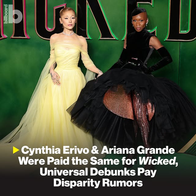 Ünlü Sanatçılar Ariana Grande ve Cynthia Erivo'nun Maaş Farkı Dedikoduları Yalanlandı