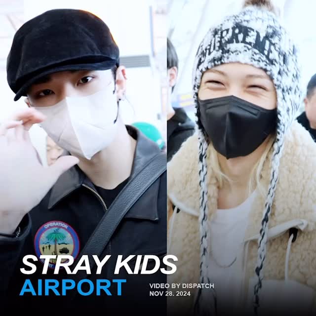 Güney Koreli Stray Kids Grubu Havalimanında Göz Kamaştırdı