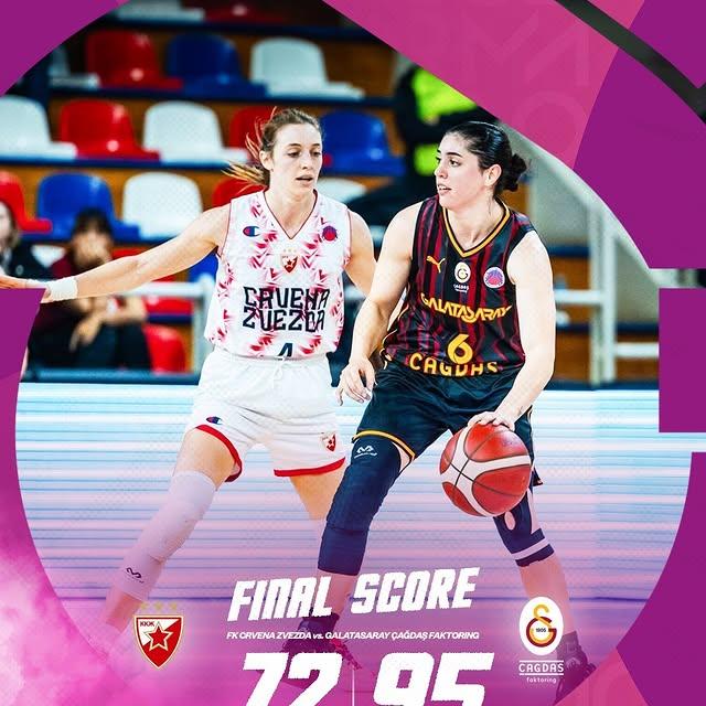 Galatasaray Kadın Basketbol Takımı EuroCup Women Son 16 Turu'nda İlk Zaferini Aldı