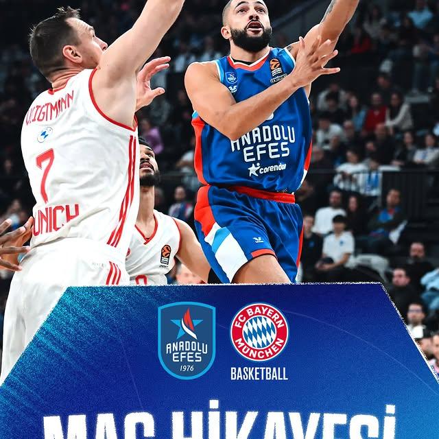 Anadolu Efes, Bayern Münih'i Mağlup Ederek Taraftarlarına Unutulmaz Bir Deneyim Sundu