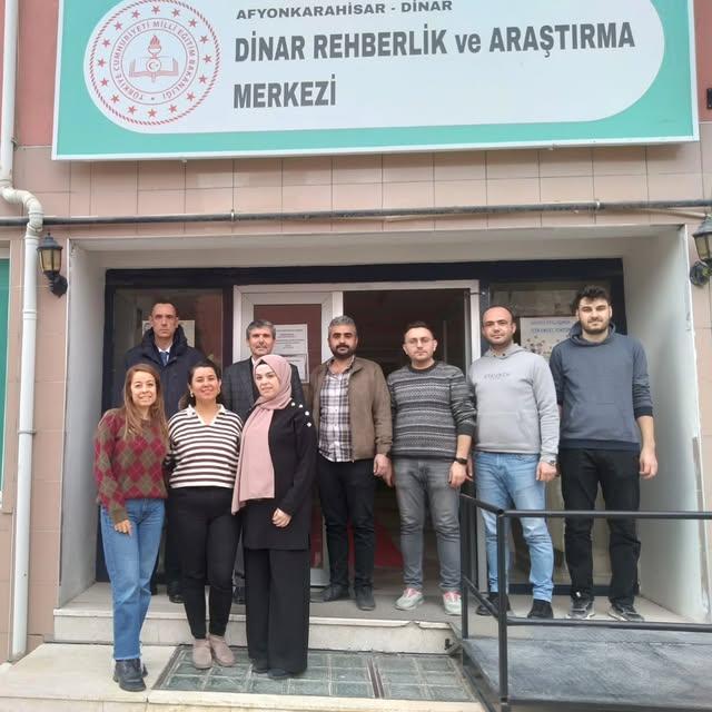 Dinar İlçe Milli Eğitim Müdürü ve Şube Müdürü Rehberlik Merkezini Ziyaret Etti