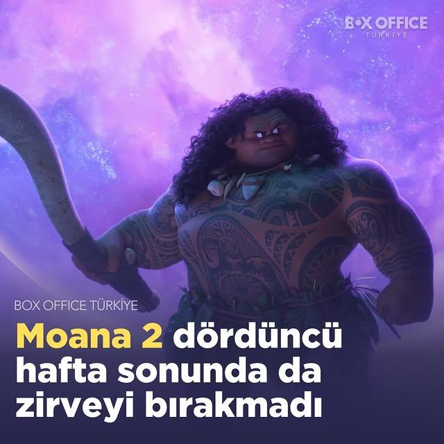 Moana 2 Gösterimdeki Dördüncü Haftasında Liderliğini Sürdürdü