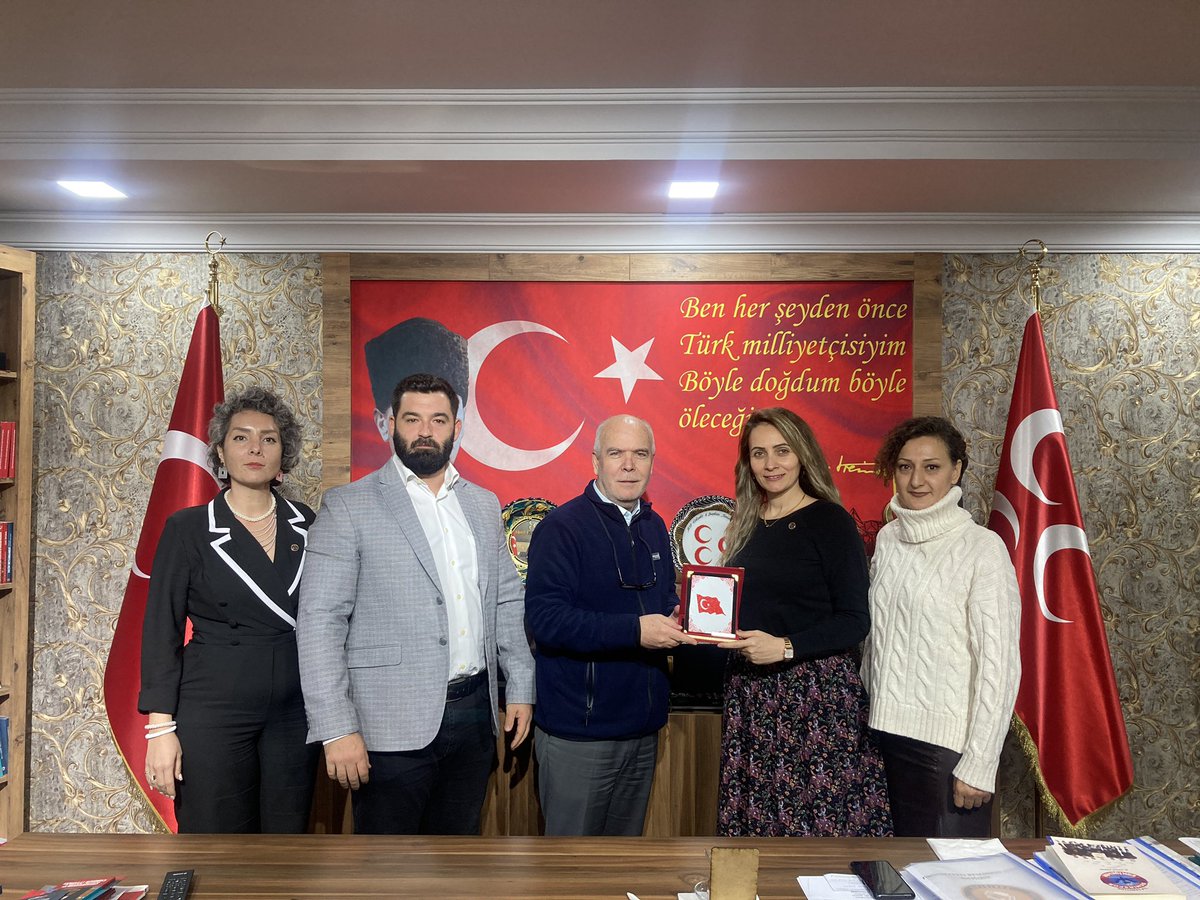 Eğitim Sendikası Temsilcileri MHP İl Başkanı İsmail Candemir'i Ziyaret Etti