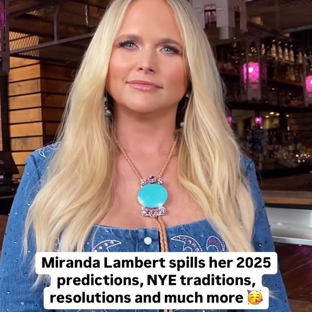 Miranda Lambert Yeni Yıl Geleneklerini ve 2025 Tahminlerini Paylaştı