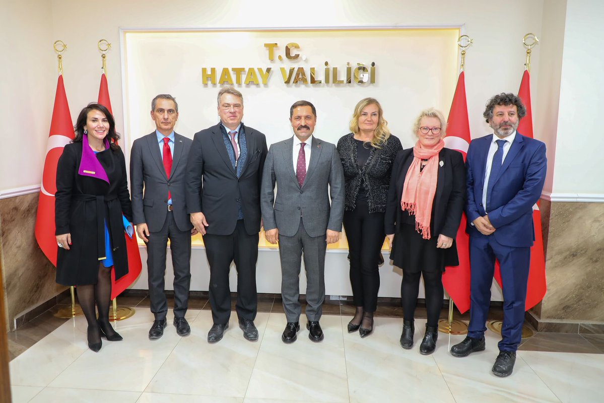 Kayseri Valisi Mustafa Masatlı’yı AB Türkiye Delegasyonu Başkanı Büyükelçi Thomas Hans Ossowski ve heyeti ziyaret etti