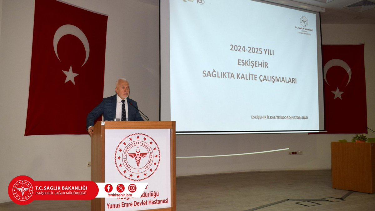 Eskişehir İl Sağlık Müdürlüğü, Yunus Emre Devlet Hastanesi'nde Sağlıkta Kalite Çalışmaları Toplantısı Gerçekleştirdi