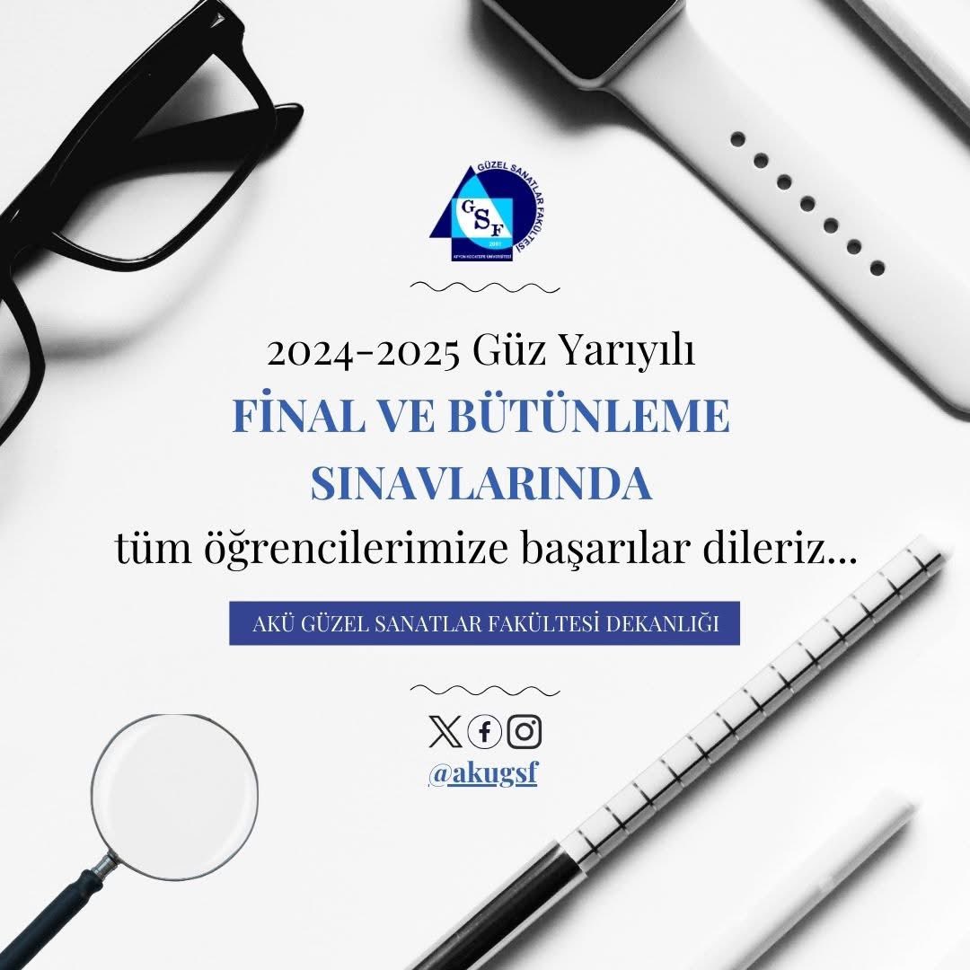 AKÜ Güzel Sanatlar Fakültesi Öğrencilere Başarı Diler