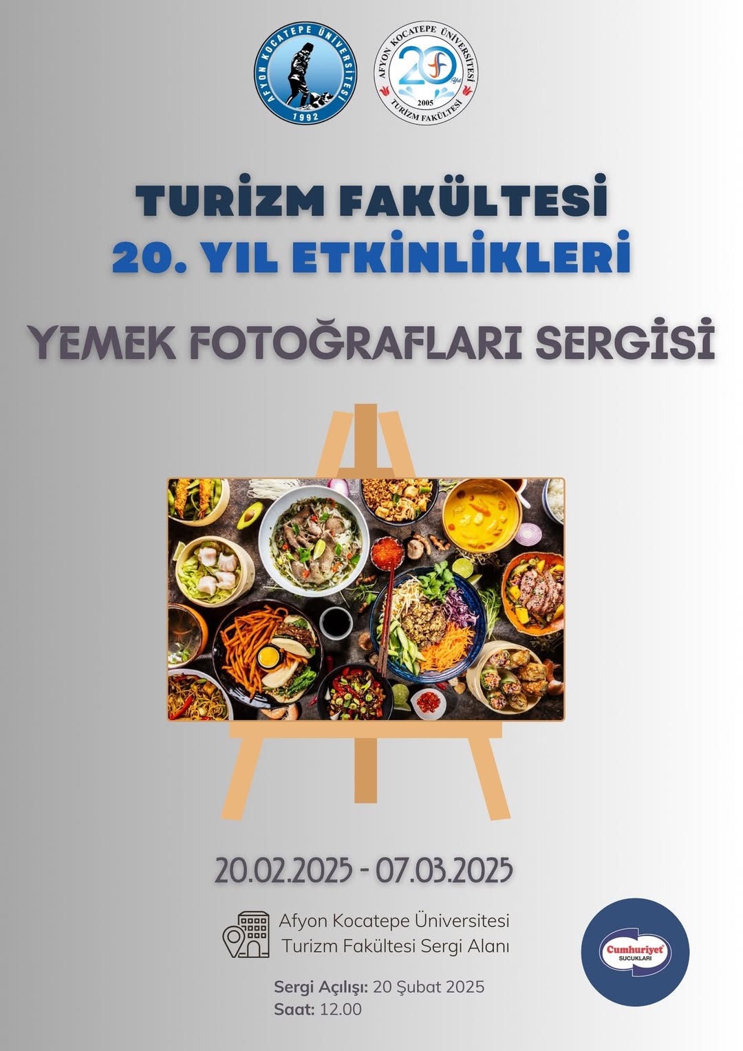 Afyon Kocatepe Üniversitesi'nde Yemek Fotoğrafları Sergisi